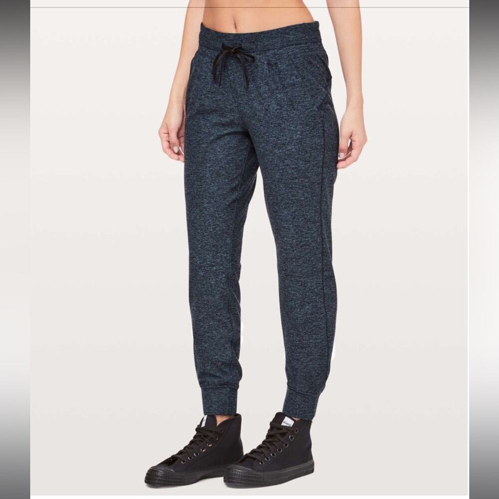 Lululemon Ready to Rulu Jogger Pant Heather True Navy/Black Size 6 Soft Stretch